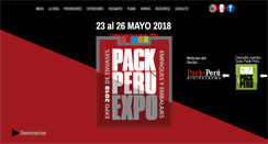 Desktop Screenshot of packperuexpo.com