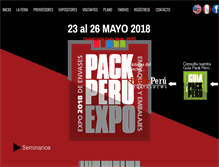 Tablet Screenshot of packperuexpo.com